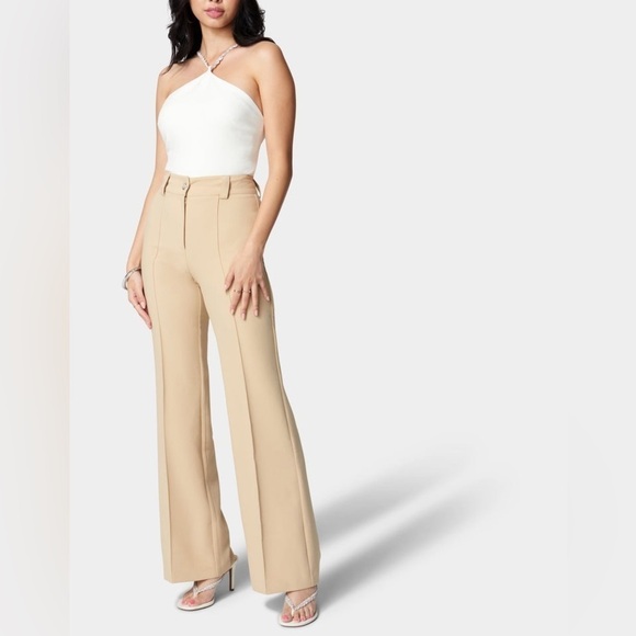 Bebe,Italy,Sleek Extra-Wide Trousers,The Perfect Cocktail Pant,Exclt Con,Size 0 - Picture 10 of 15